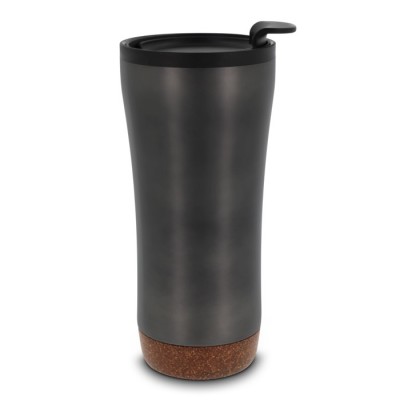 Tazas para llevar de doble pared con base de corcho 480ml