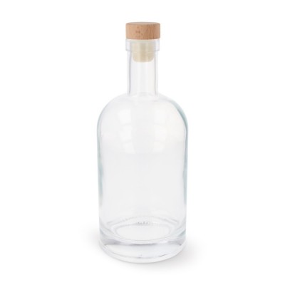 Botella sostenible fabricada de vidrio con tapa a presión de FSC 500ml