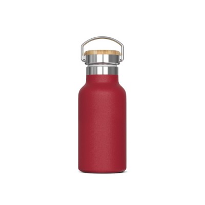 Botella térmica con recubrimiento de polvo y asa de transporte 350ml