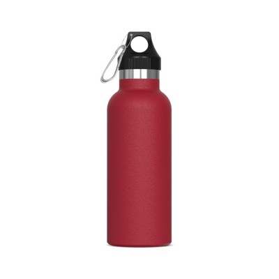 Botella de acero inoxidable antigoteo con mosquetón 500ml