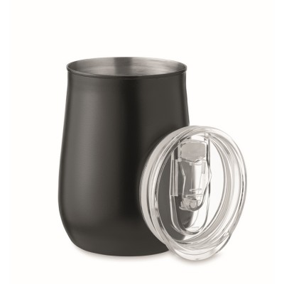 Vasos publicitarios de acero inoxidable reciclado con tapa 500ml