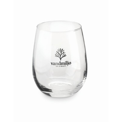 Vasos de cristal con logotipo color transparente con logo