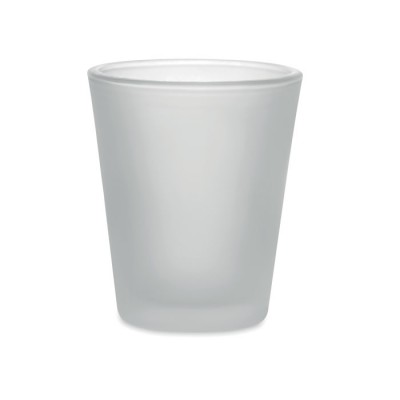 Vaso de chupito de color blanco para impresión a todo color 44ml