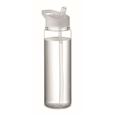Botellas de tritán publicitarias con pajita plegable 650ml