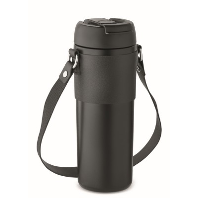 Vasos térmicos con tapa y correa para llevarla colgada 700ml