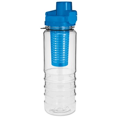 Botellas tritán con logotipo azul