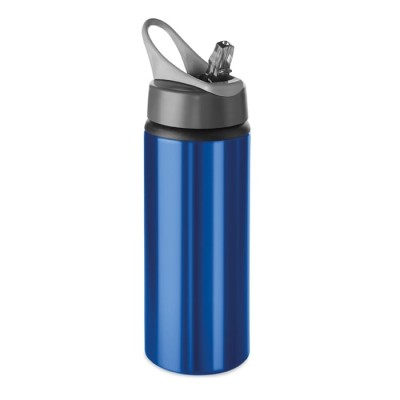 Botella deportiva aluminio personalizada azul