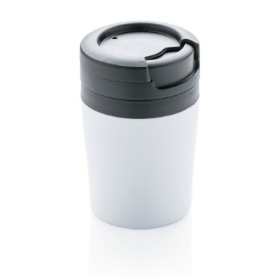Vasos térmicos con logo de tamaño compacto y tapa antigoteo 160ml