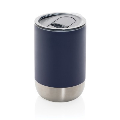 Vasos térmicos de acero con tapa antigoteo y base metalizada 360ml