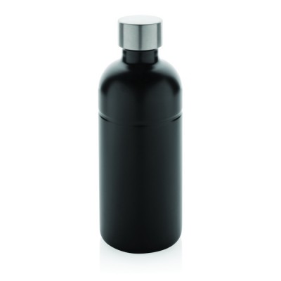 Botella de acero inoxidable reciclado con sistema antifugas 800ml color negro