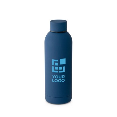 Botella de acero personalizadas con goma