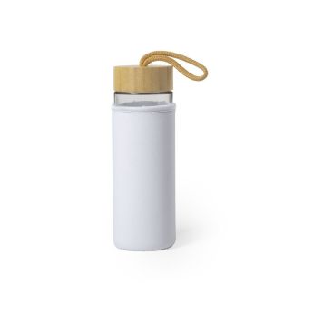 botellas de cristal personalizadas con funda