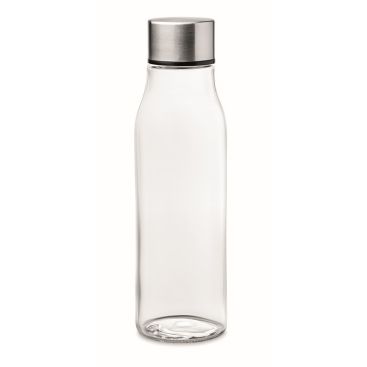 Botellas de cristal promocionales en color color transparente