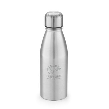 Botella deportiva de aluminio personalizable con tapón de acero 500ml Botella deportiva de aluminio personalizable con tapón de acero 500ml