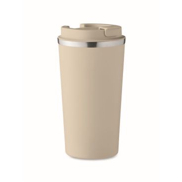 Vaso de acero inoxidable de doble pared con tapa PP anti fugas 510ml Vaso de acero inoxidable de doble pared con tapa PP anti fugas 510ml