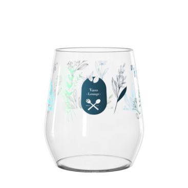 Vaso de cristal transparenter personalizado para bebidas 380ml Vaso de cristal transparenter personalizado para bebidas 380ml