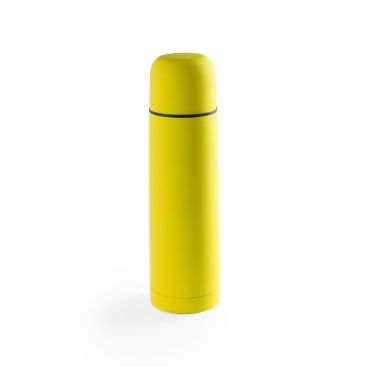 Termo monocolor de acero inoxidable con dosificador y tapa convertible en taza 500ml Termo monocolor de acero inoxidable con dosificador y tapa convertible en taza 500ml