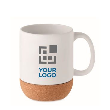 Tazas de cerámica con base de corcho