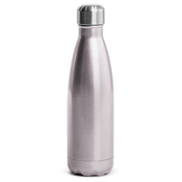 Botella de acero de doble con cuerpo de color y tapón metalizado 500ml