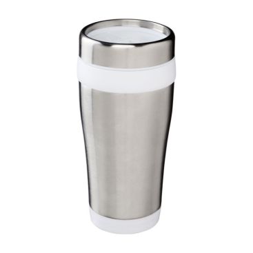 Vasos térmicos con tapa giratoria y detalles de colores 410ml