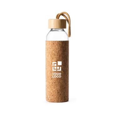 Botella de cristal con funda de corcho 500ml