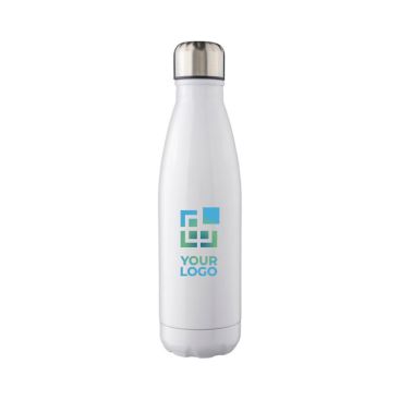 Botellas corporativas con tapón de rosca plateado 650ml