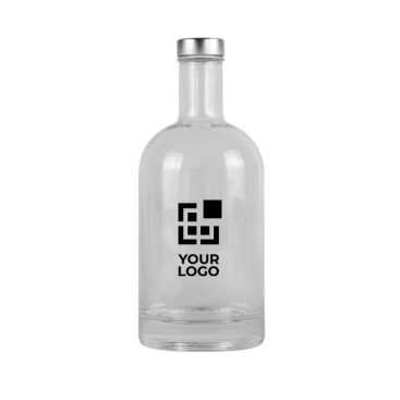 Botellas de cristal con logo y tapón de aluminio 750ml