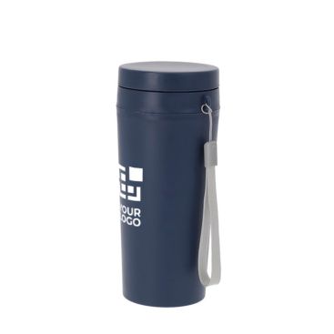 Vaso térmico corporativo con cinta de transporte 320ml