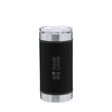 Vaso termo alargado con banda a color de PU 350ml