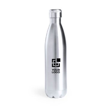 Botellas térmicas corporativas plateadas brillantes 850ml