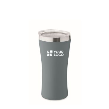 Vaso térmico personalizado compacto con tapa translúcida 160ml