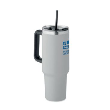 Vaso térmico con pajita y asa de gran capacidad 1,2L