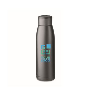 Botella de acero con logo y cambio de temperatura 400ml