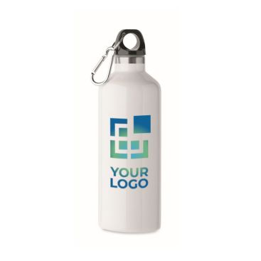 Botellas antifugas de acero reciclado con mosquetón 500ml