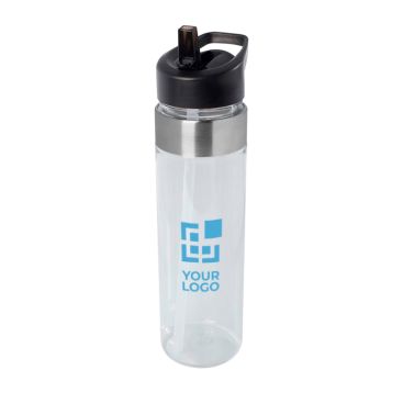 Botella de agua con logo de tritán con boquilla abatible 650ml