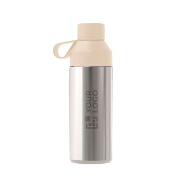Botellas plateadas con taza de color Ocean Bottle 620ml