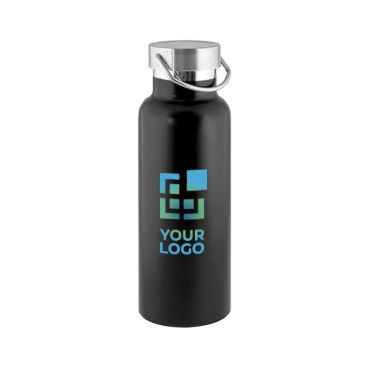 Botellas promocionales de colores con tapa plateada 810ml