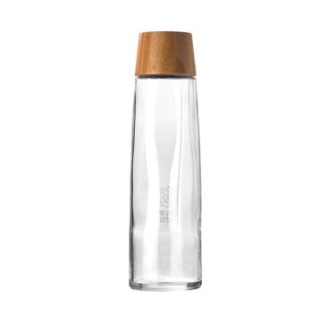 Botellas de vidrio personalizadas con tapa de bambú 750ml