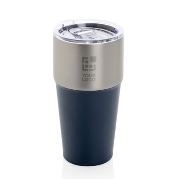 Vasos térmicos bicolor de acero inoxidable 500ml