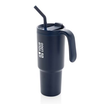 Vasos térmicos personalizados con pajita y tapa 900ml