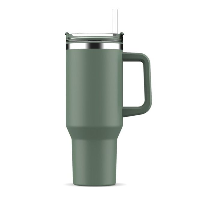 Vasos termos con logotipo con pajita para beber de forma fácil 1,2L