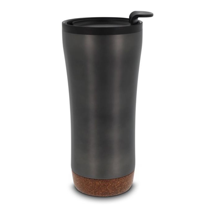 Tazas para llevar de doble pared con base de corcho 480ml
