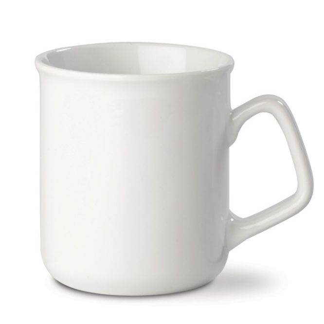 Mugs personalizados de porcelana blanca con borde redondo 280ml