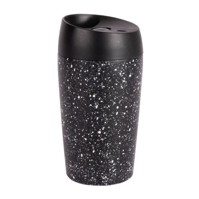 Vasos para llevar de doble pared con estampado de puntos 240ml