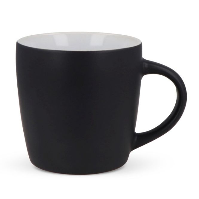 Tazas de cerámica en varios colores e interior blanco 250ml