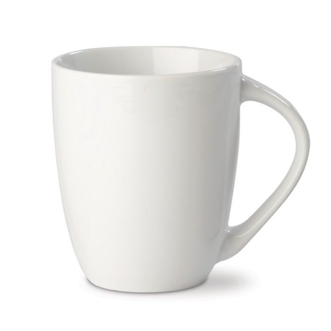 Tazas de porcelana con asa grande en forma triangular 270ml