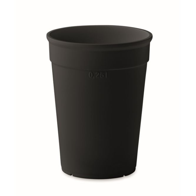 Vaso de plástico con logotipo fabricado de materiales reciclado 300ml