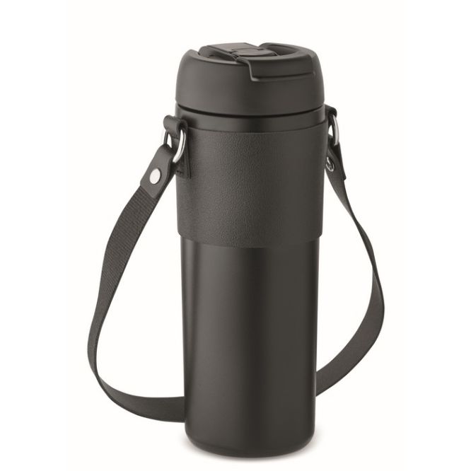 Vasos térmicos con tapa y correa para llevarla colgada 700ml