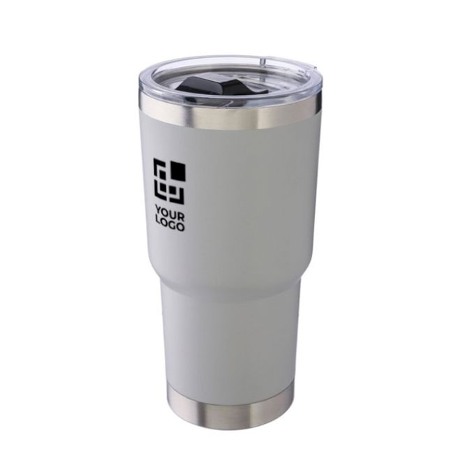 Vasos térmicos apilables con toques metalizados 590ml