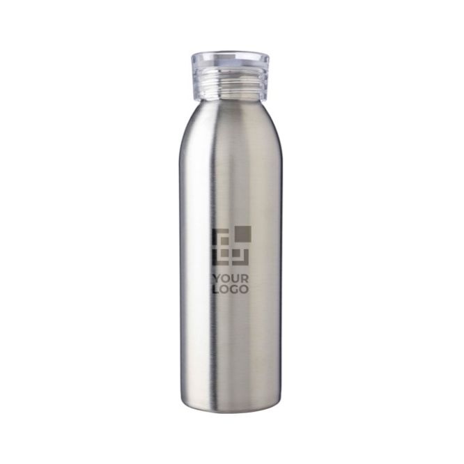 Botellas con logo brillantes con tapón translúcido 650ml